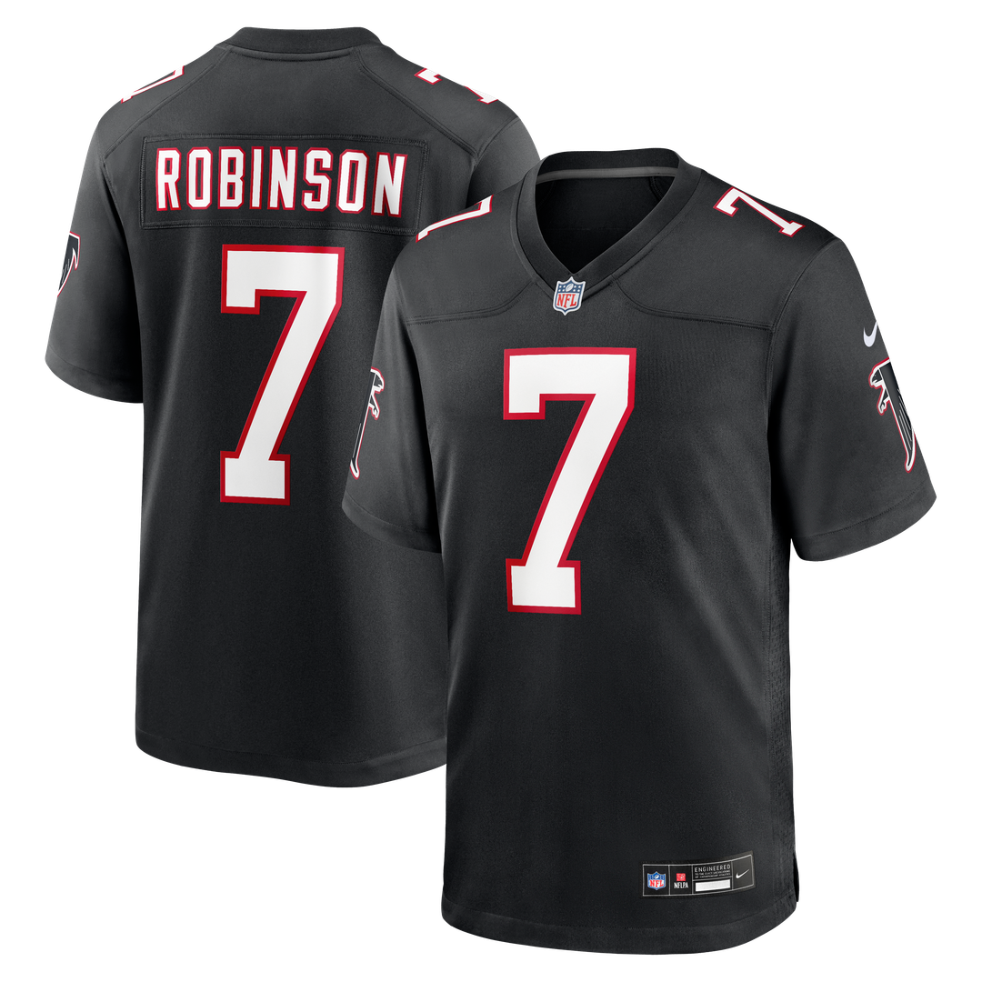 Bijan Robinson Atlanta Falcons Black Throwback Game Jersey