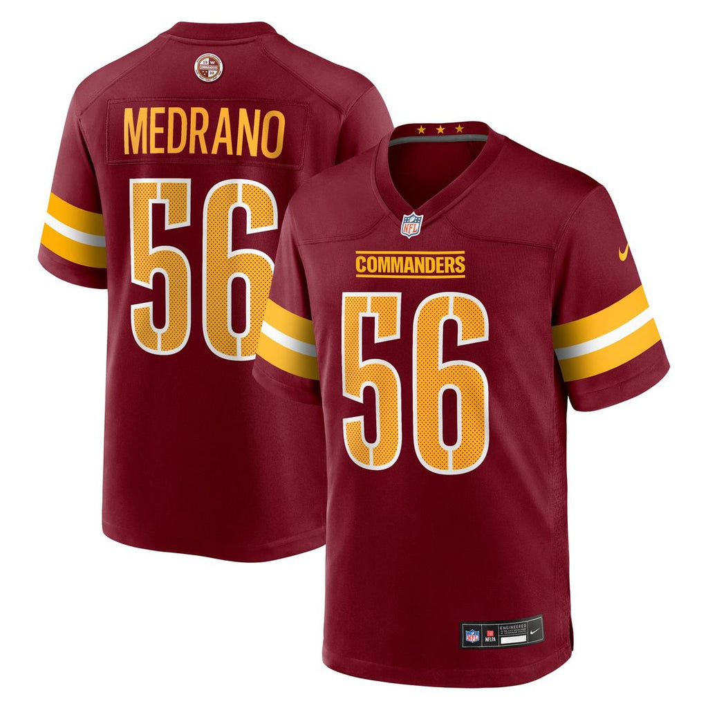 Kain Medrano Washington Commanders Burgundy Team Game Jersey