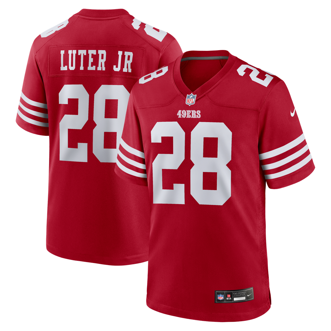 Darrell Luter Jr. San Francisco 49ers Scarlet Game Jersey