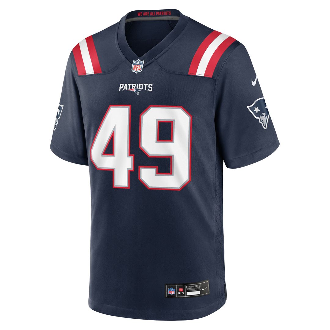 Chad Muma New England Patriots Navy Team Game Jersey