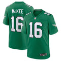 Tanner McKee Philadelphia Eagles Kelly Green Alternate Game Jersey