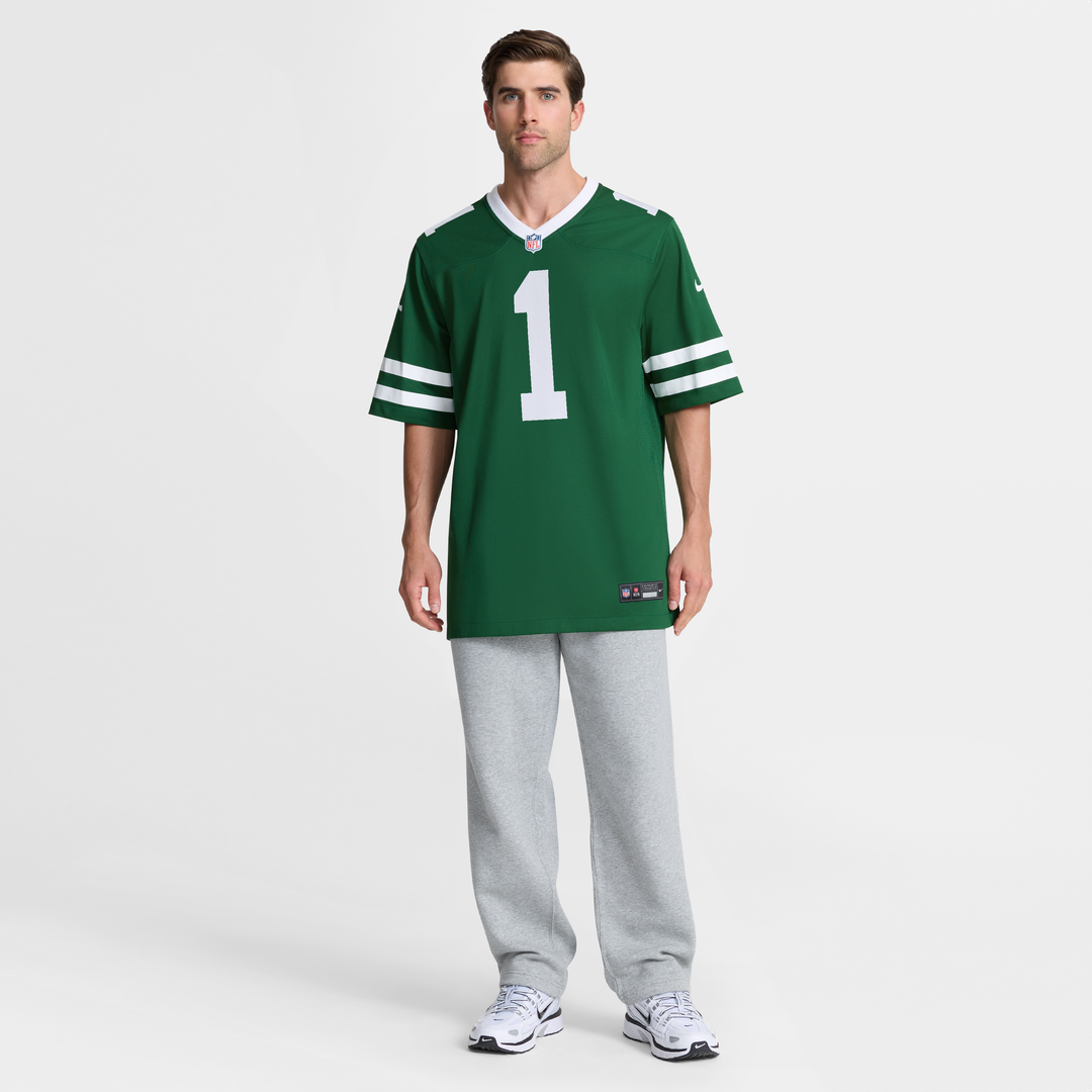 New York Jets Legacy Green #1 Dad Game Jersey