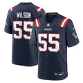 Jared Wilson New England Patriots Navy Team Game Jersey
