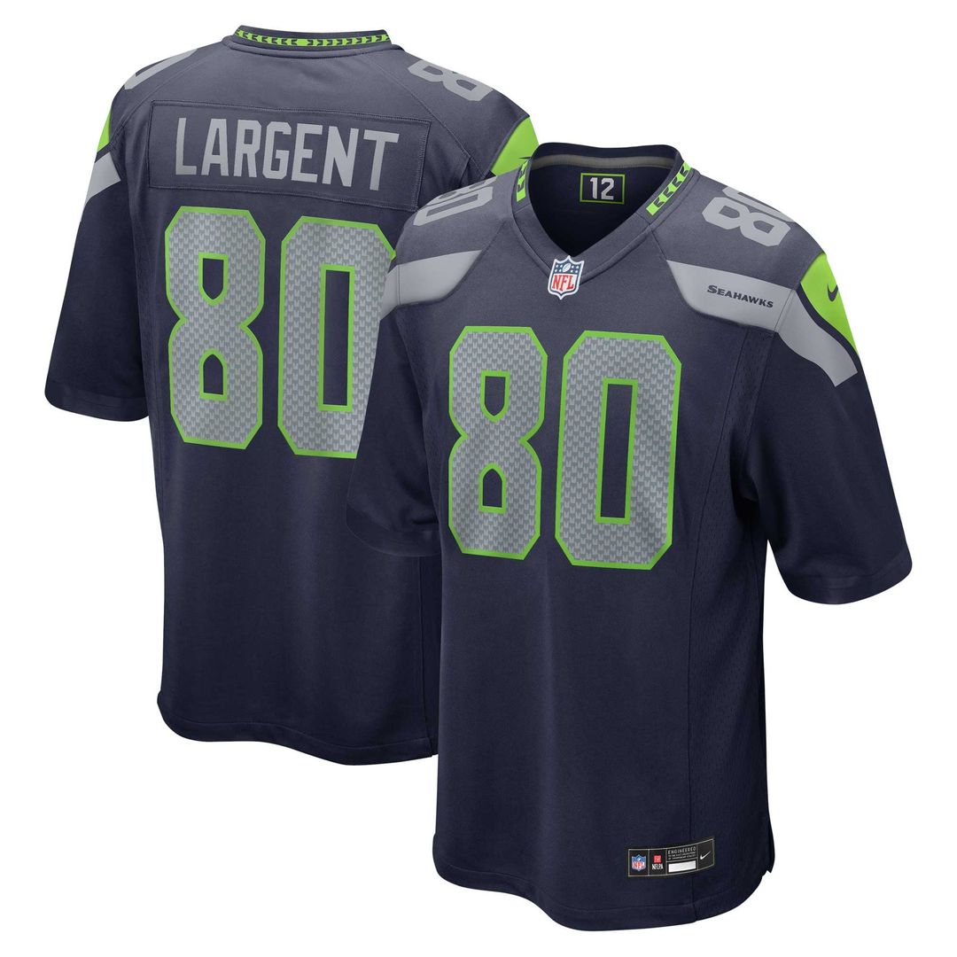 Steve Largent Seattle Seahawks College Navy Retired Player Game Jersey