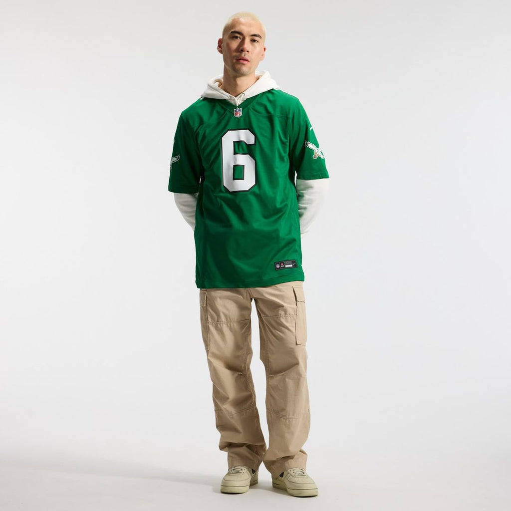 DeVonta Smith Philadelphia Eagles Kelly Green Alternate Game Player Jersey