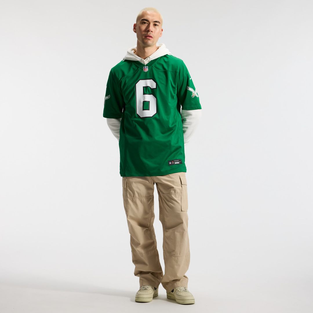 DeVonta Smith Philadelphia Eagles Kelly Green Alternate Game Player Jersey