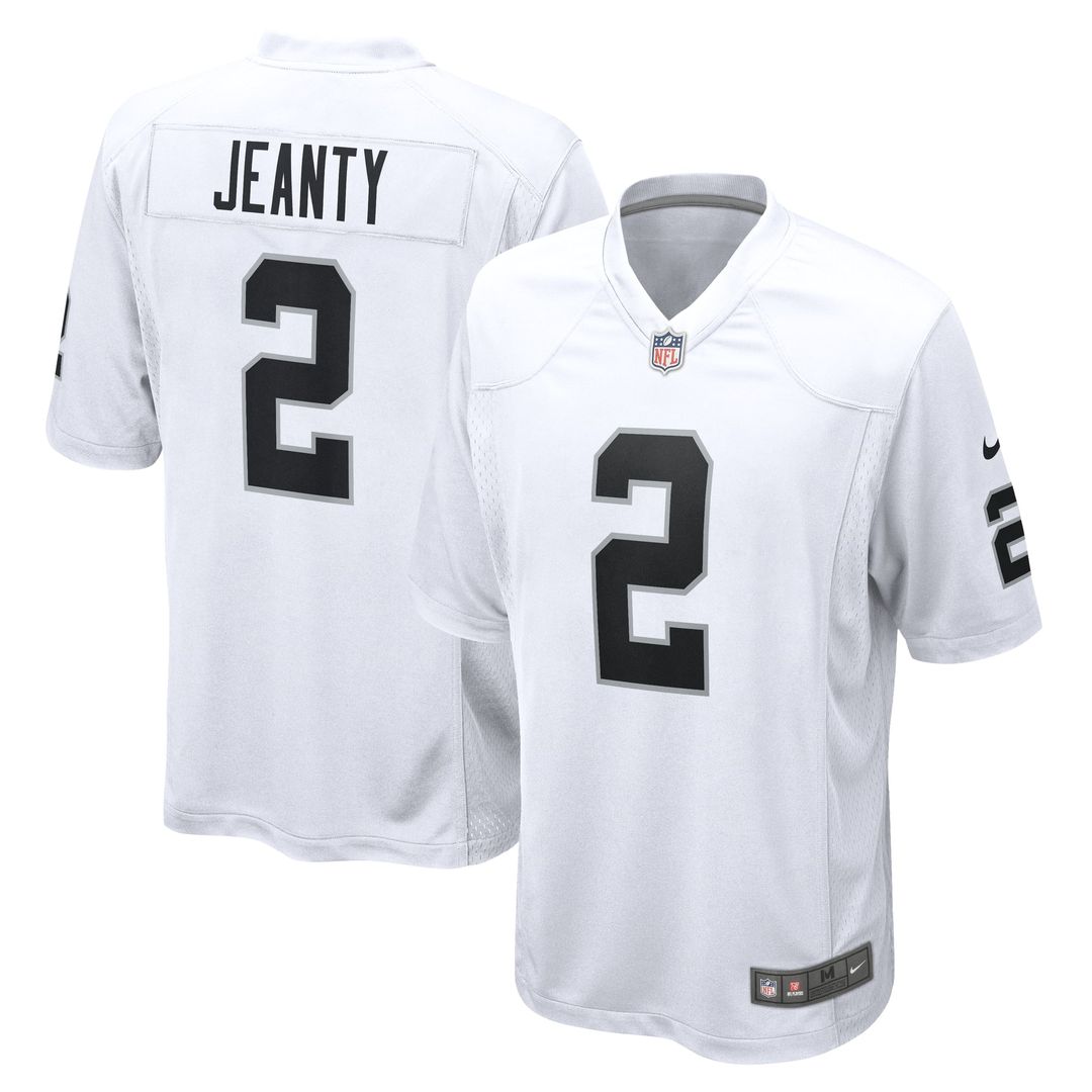 Ashton Jeanty Las Vegas Raiders White Game Jersey