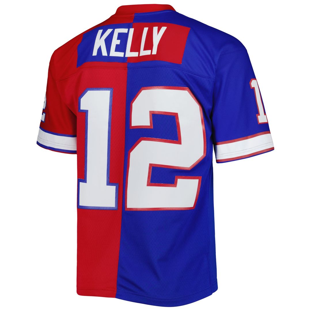Jim Kelly Buffalo Bills Royal/Red 1990 Split Legacy Replica Jersey
