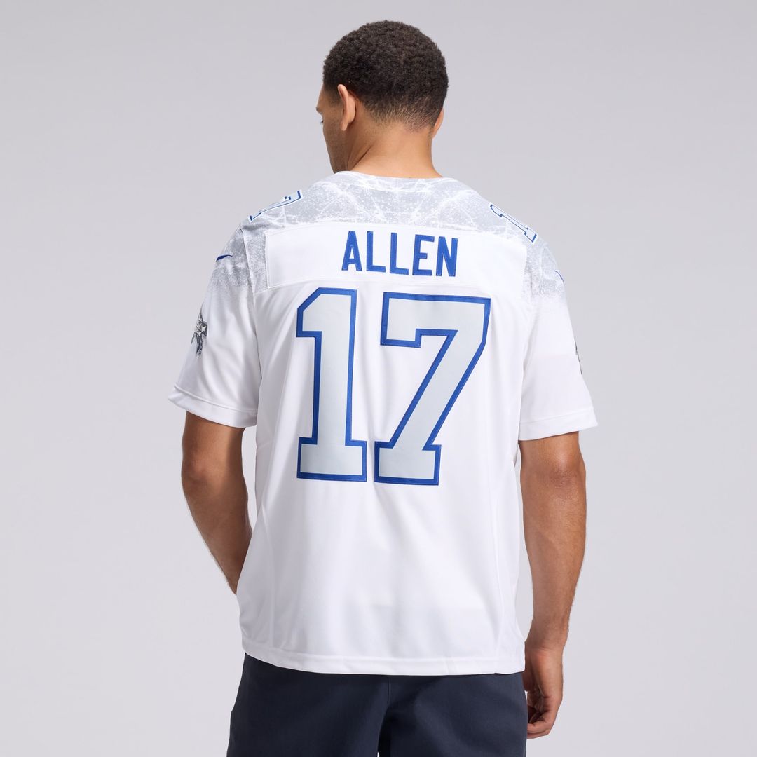 Josh Allen Buffalo Bills White Rivalries Collection Stitched Limited Jersey