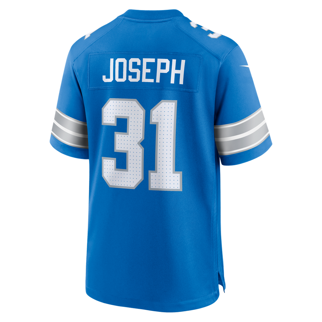 Kerby Joseph Detroit Lions Blue Team Game Jersey