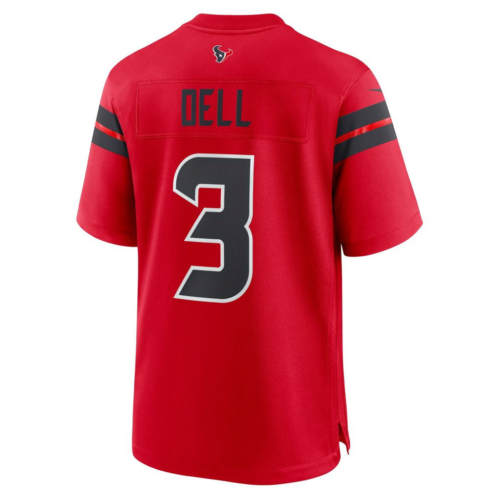 Tank Dell Houston Texans White Game Jersey