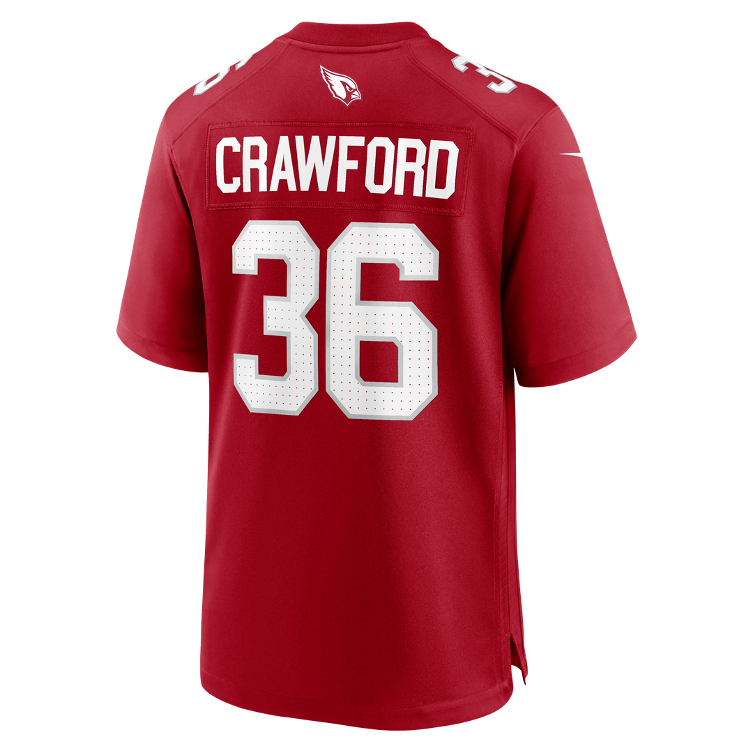 Kitan Crawford Arizona Cardinals Cardinal Team Game Jersey