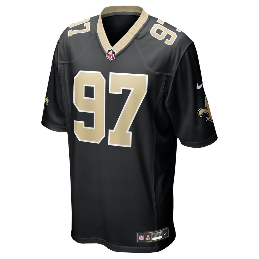 Khristian Boyd New Orleans Saints Black Game Jersey