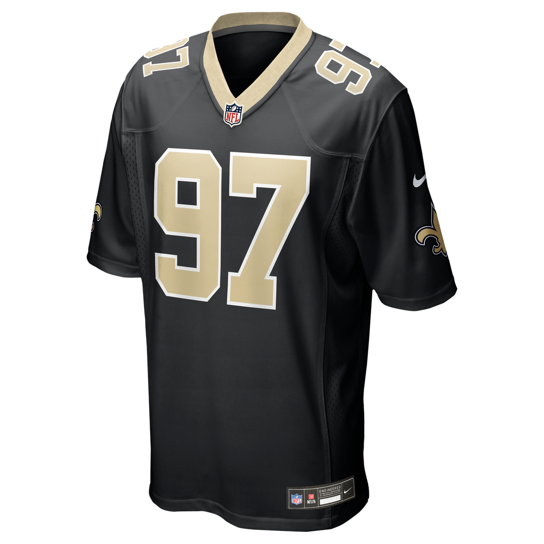 Khristian Boyd New Orleans Saints Black Game Jersey