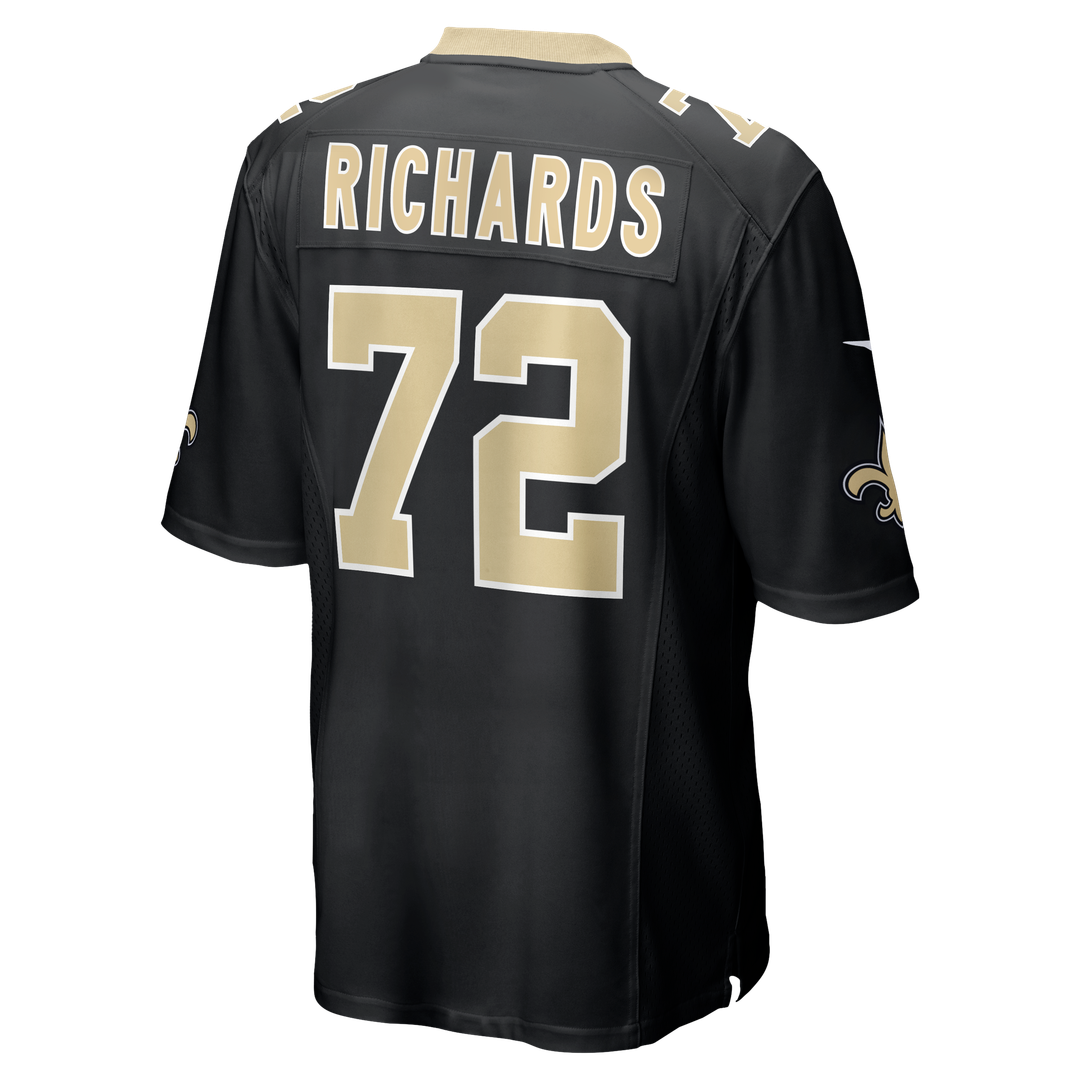 Asim Richards New Orleans Saints Black Team Game Jersey