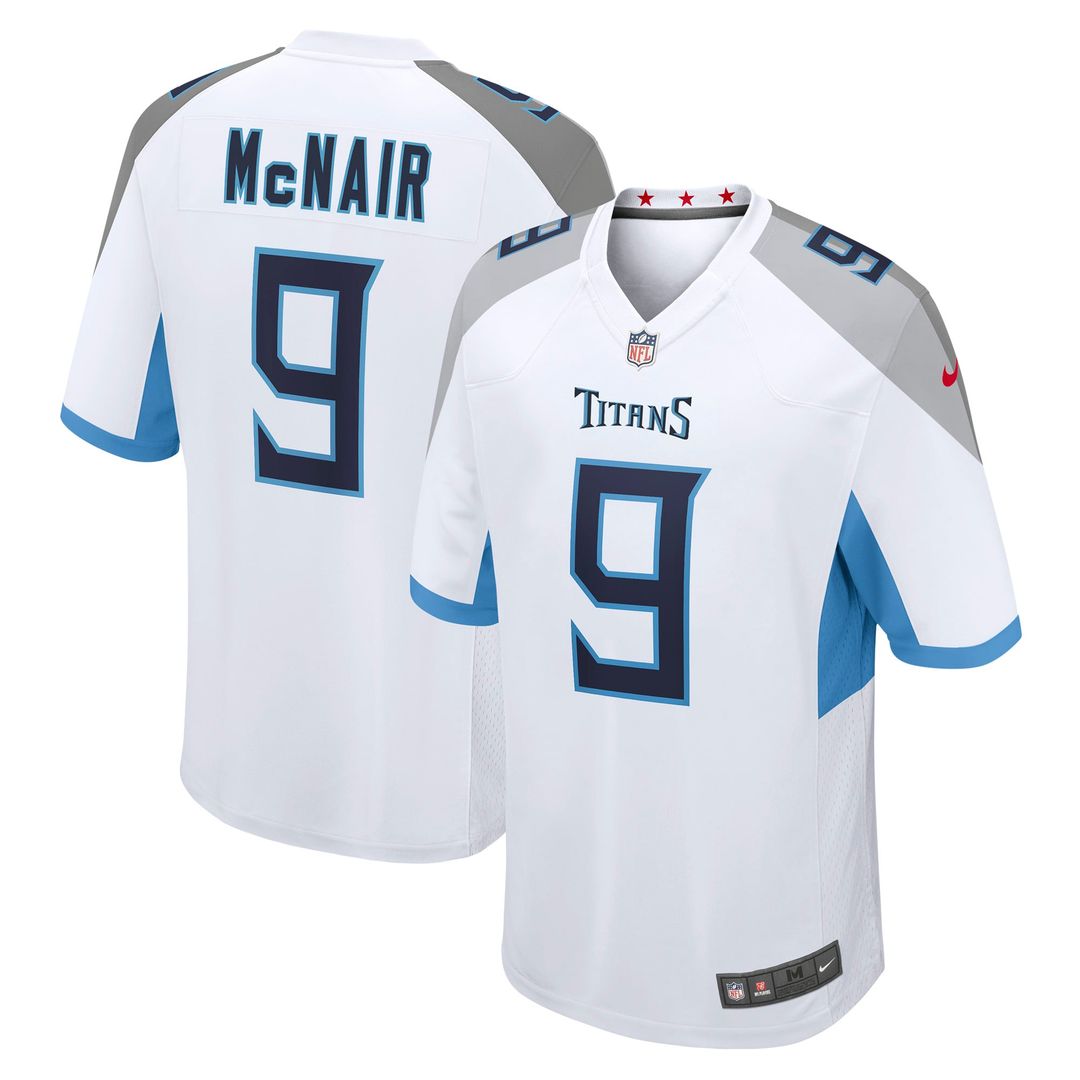 Steve McNair Tennessee Titans White Retired Player Game Jersey