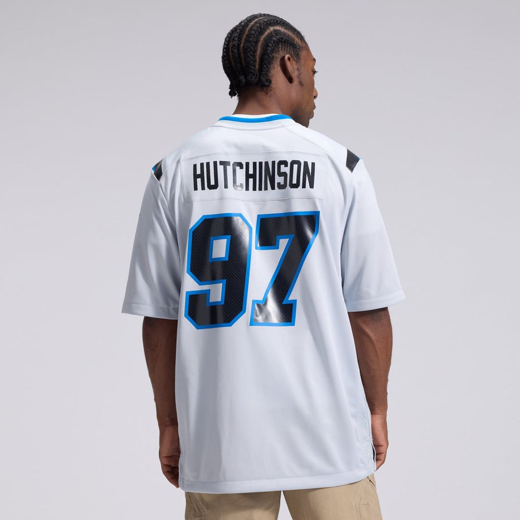 Aidan Hutchinson Detroit Lions Silver 2026 Rivalries Collection Game Jersey