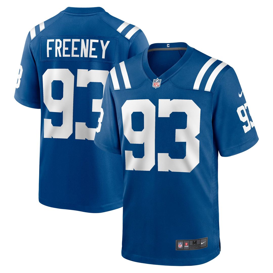 Dwight Freeney Indianapolis Colts Royal Team Retired Player Game Jersey