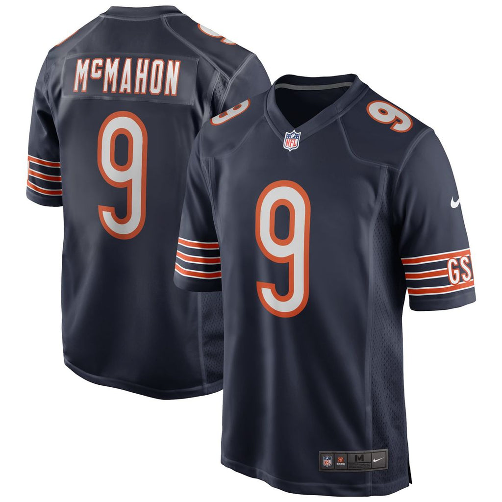 Jim McMahon Chicago Bears Navy Game Retired Player Jersey
