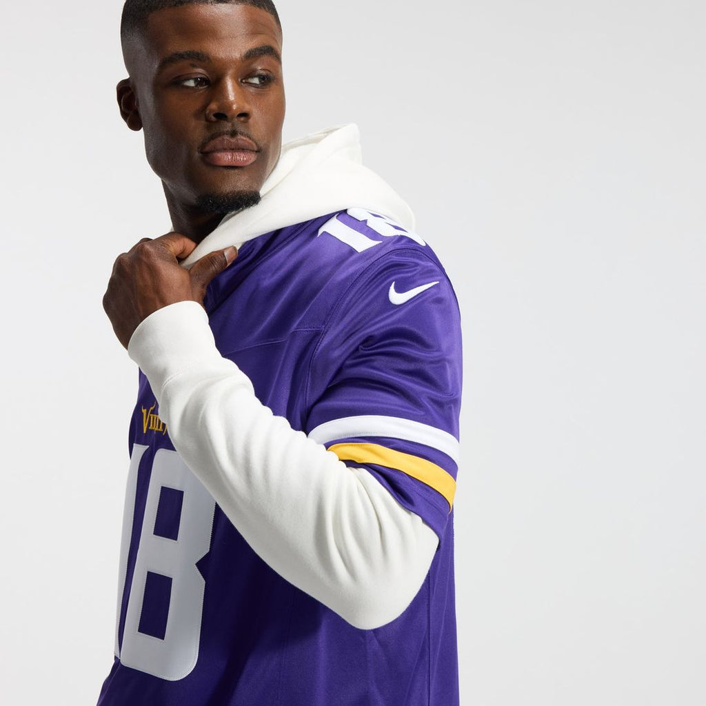 Justin Jefferson Minnesota Vikings White Alternate Vapor F.U.S.E. Stitched Limited Jersey