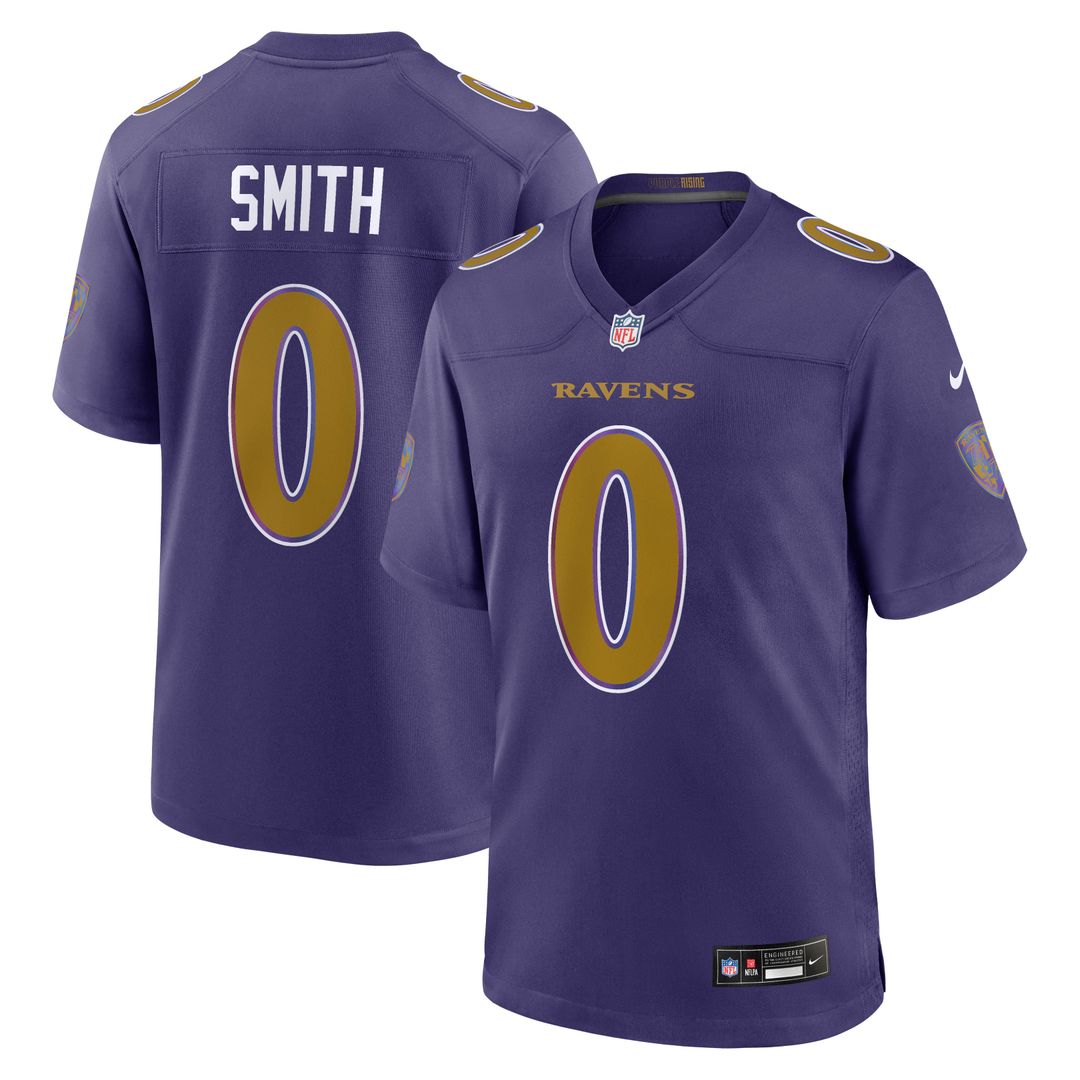 Roquan Smith Baltimore Ravens Purple Alternate Game Jersey
