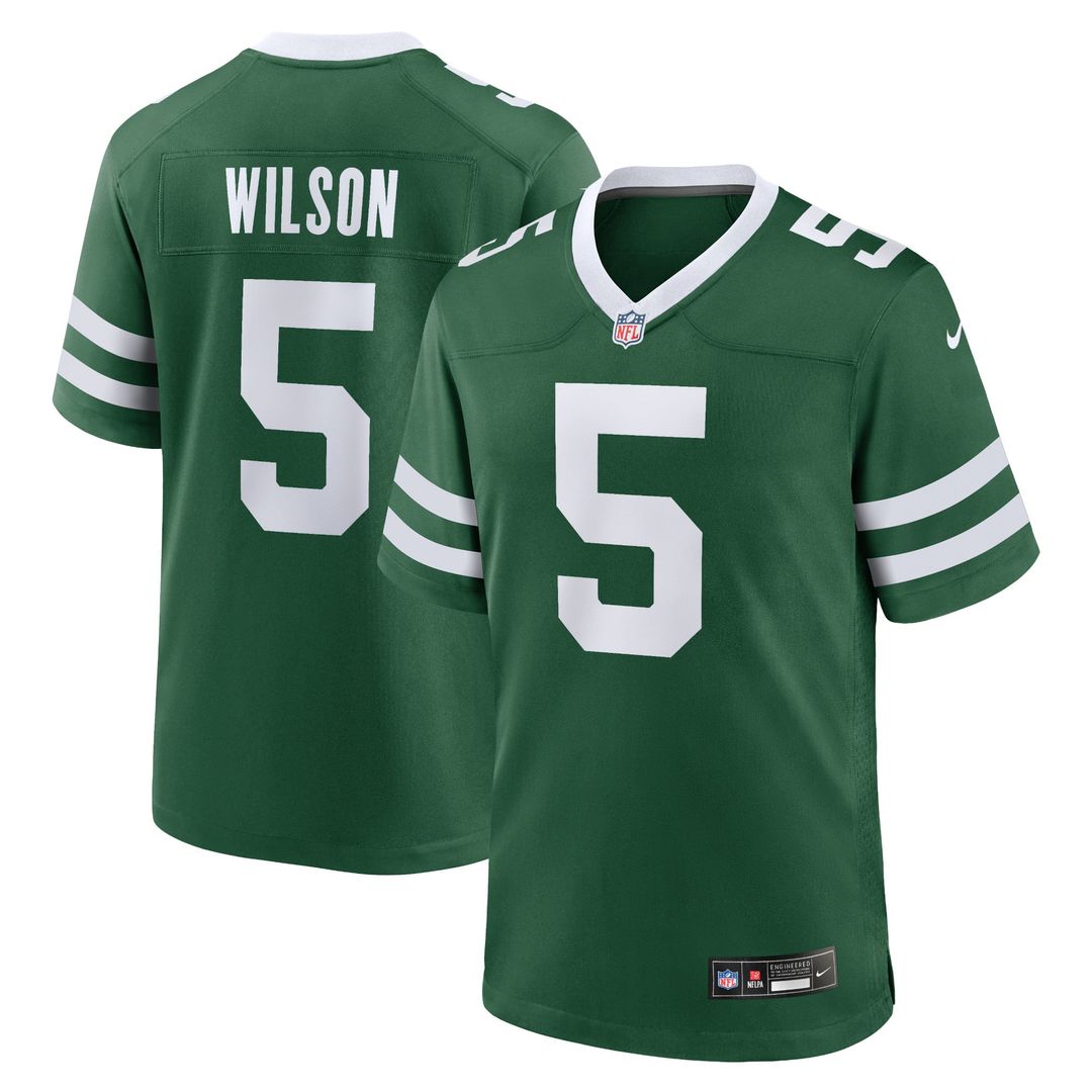 Garrett Wilson New York Jets Legacy Black Alternate Game Jersey