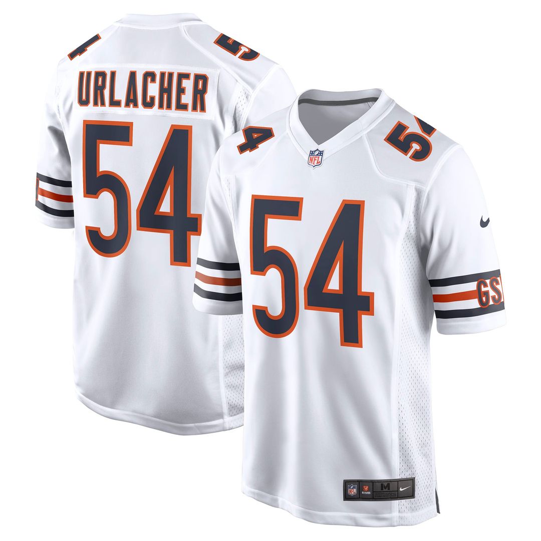 Brian Urlacher Chicago Bears White Retired Player Game Jersey