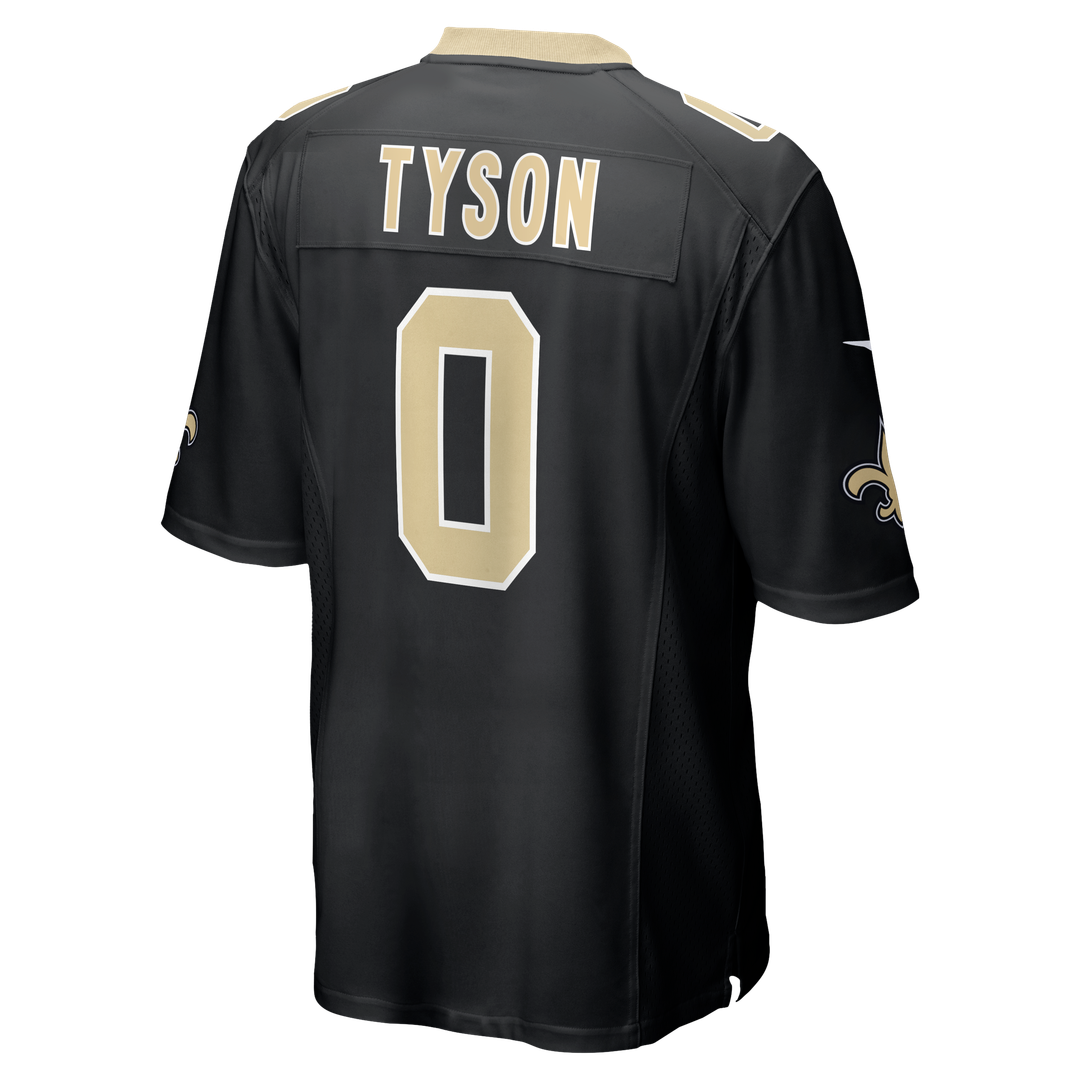 Jordyn Tyson New Orleans Saints Black Team Game Jersey