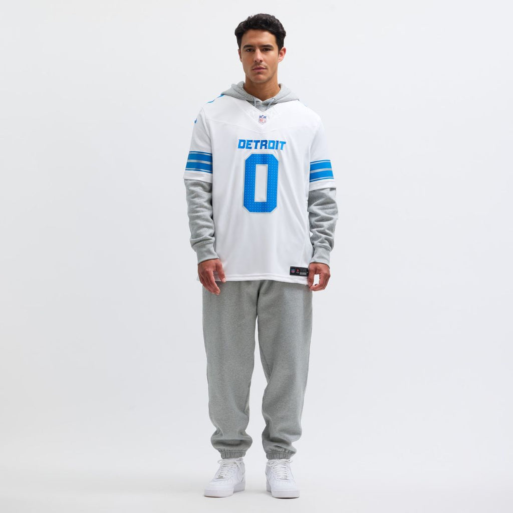 Jahmyr Gibbs Detroit Lions White Vapor F.U.S.E. Limited Jersey