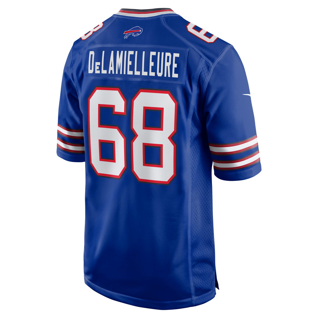 Joe DeLamielleure Buffalo Bills Royal Game Retired Player Jersey