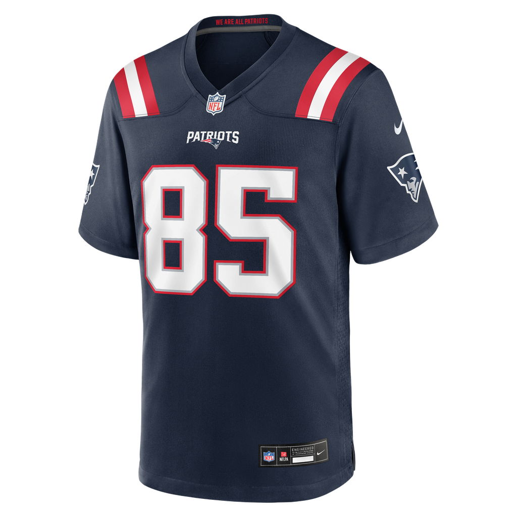 Hunter Henry New England Patriots Navy Team Game Jersey