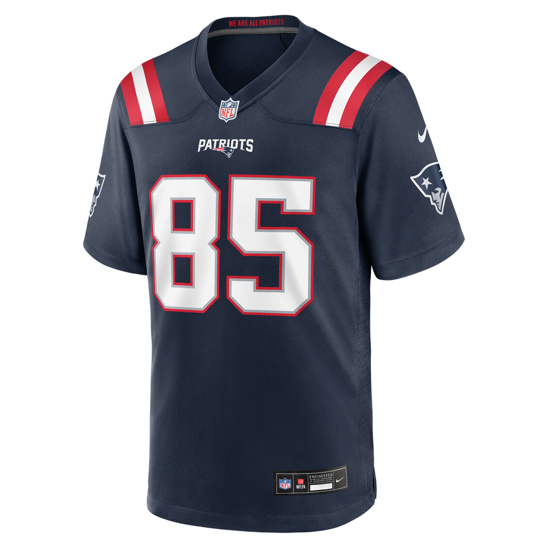 Hunter Henry New England Patriots Navy Team Game Jersey