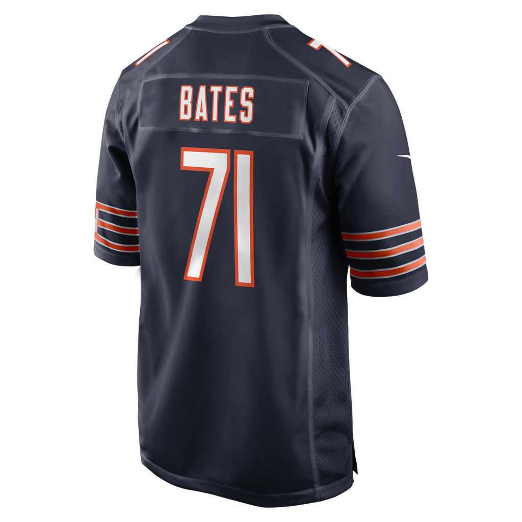 Ryan Bates Chicago Bears Navy Game Jersey