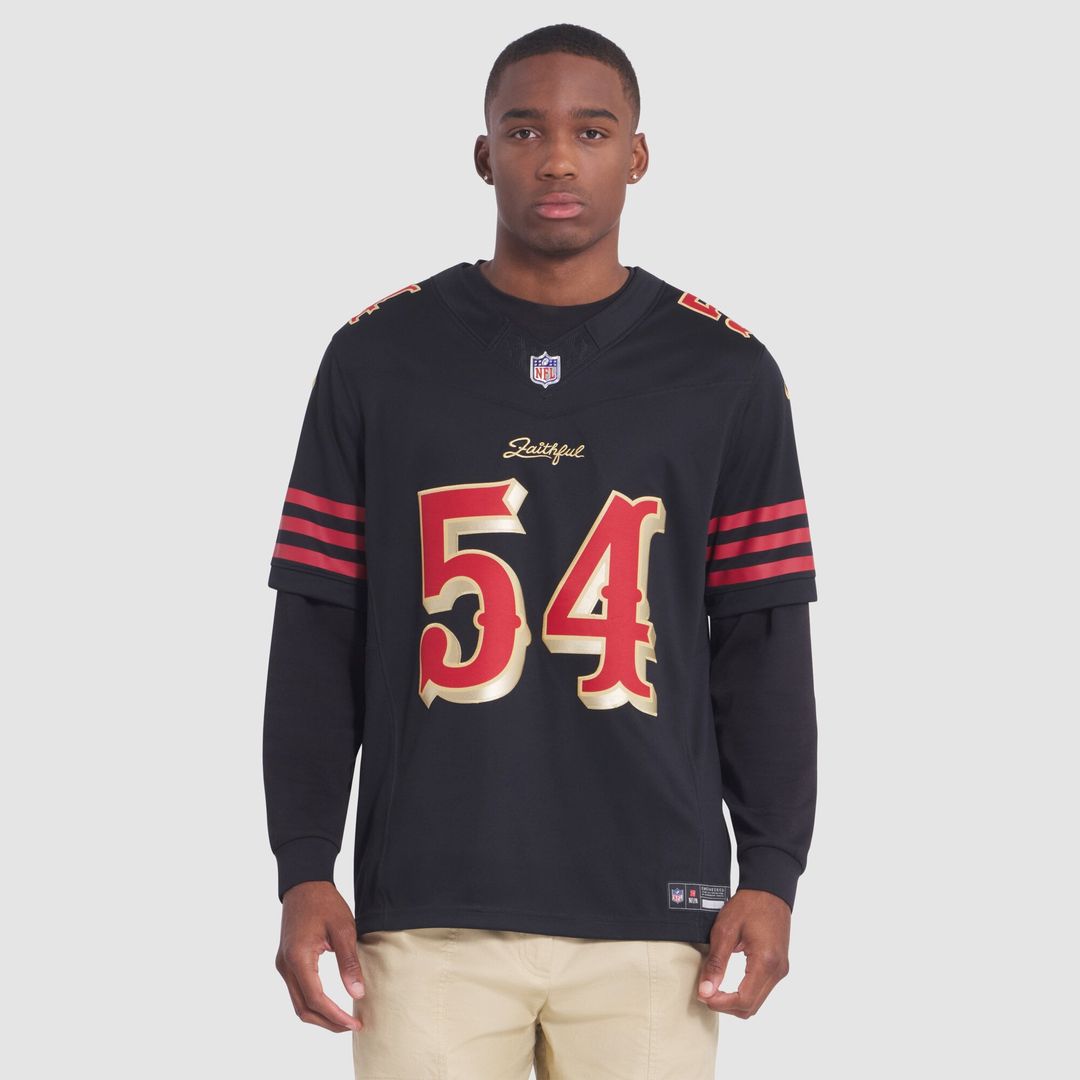 Fred Warner San Francisco 49ers Black Rivalries Collection Stitched Limited Jersey