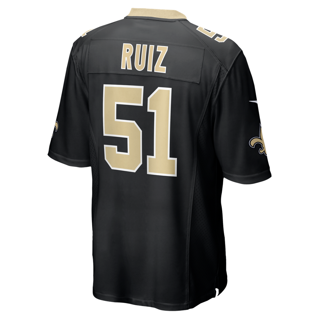 Cesar Ruiz New Orleans Saints Black Player Game Jersey