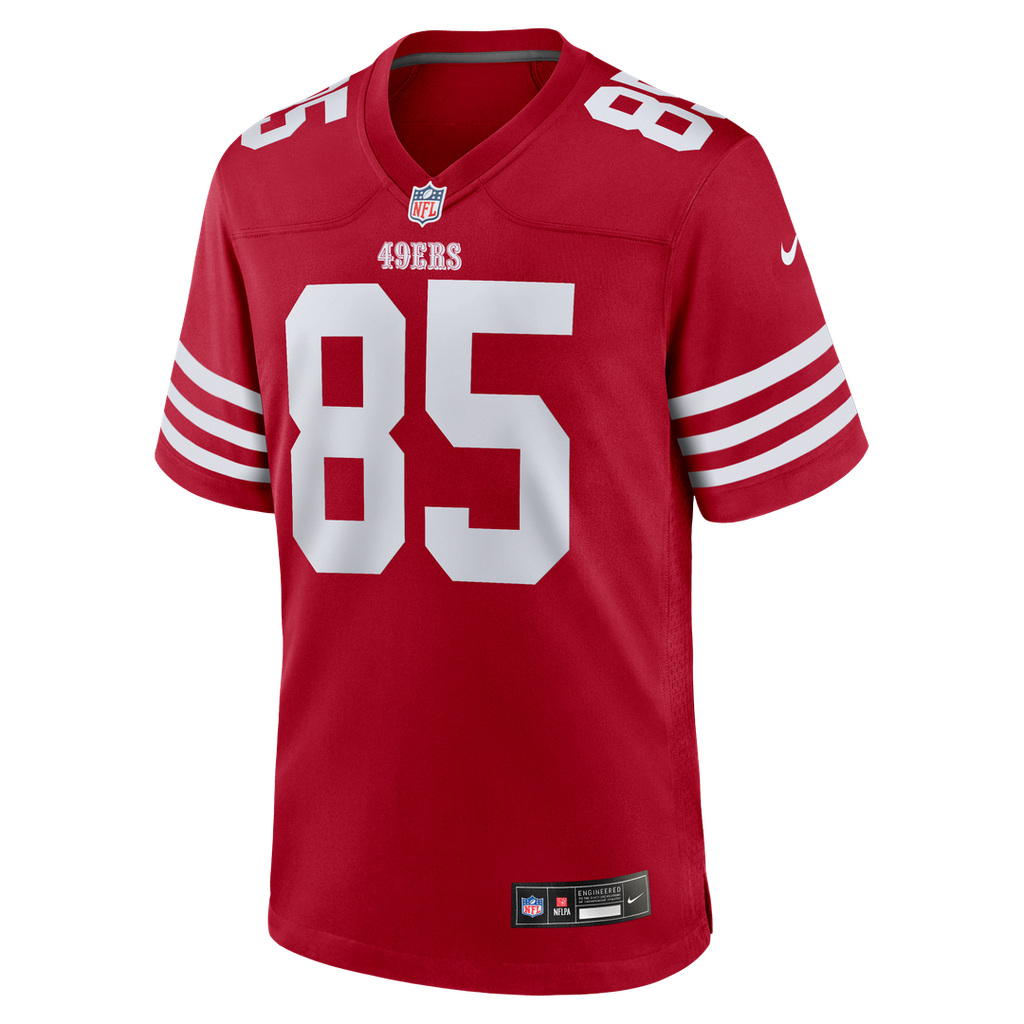 George Kittle San Francisco 49ers Scarlet Team Game Jersey
