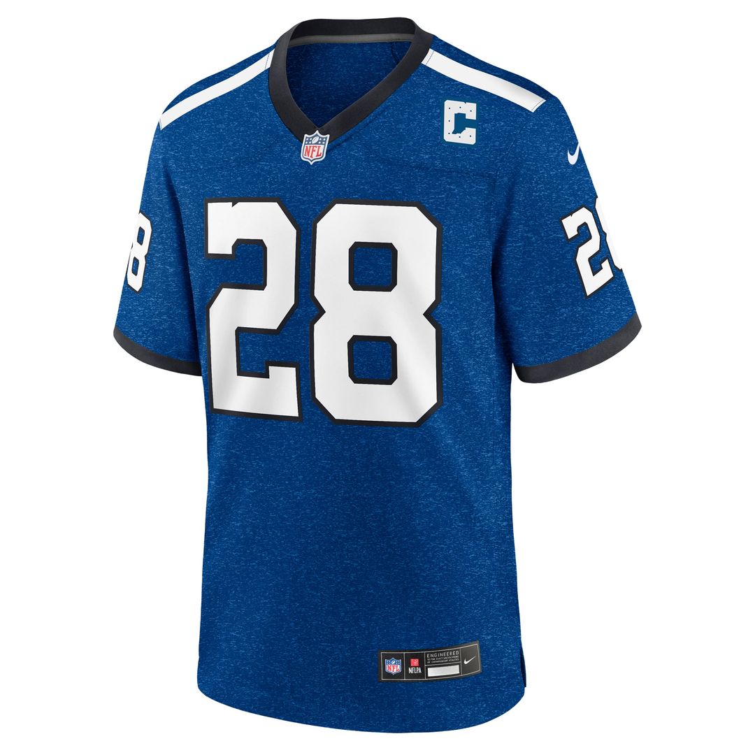 Marshall Faulk Indianapolis Colts Blue Retired Player Alternate Game Jersey