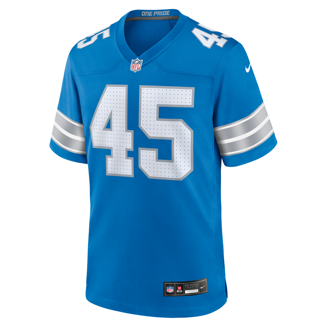 Devin White Detroit Lions Blue Team Game Jersey