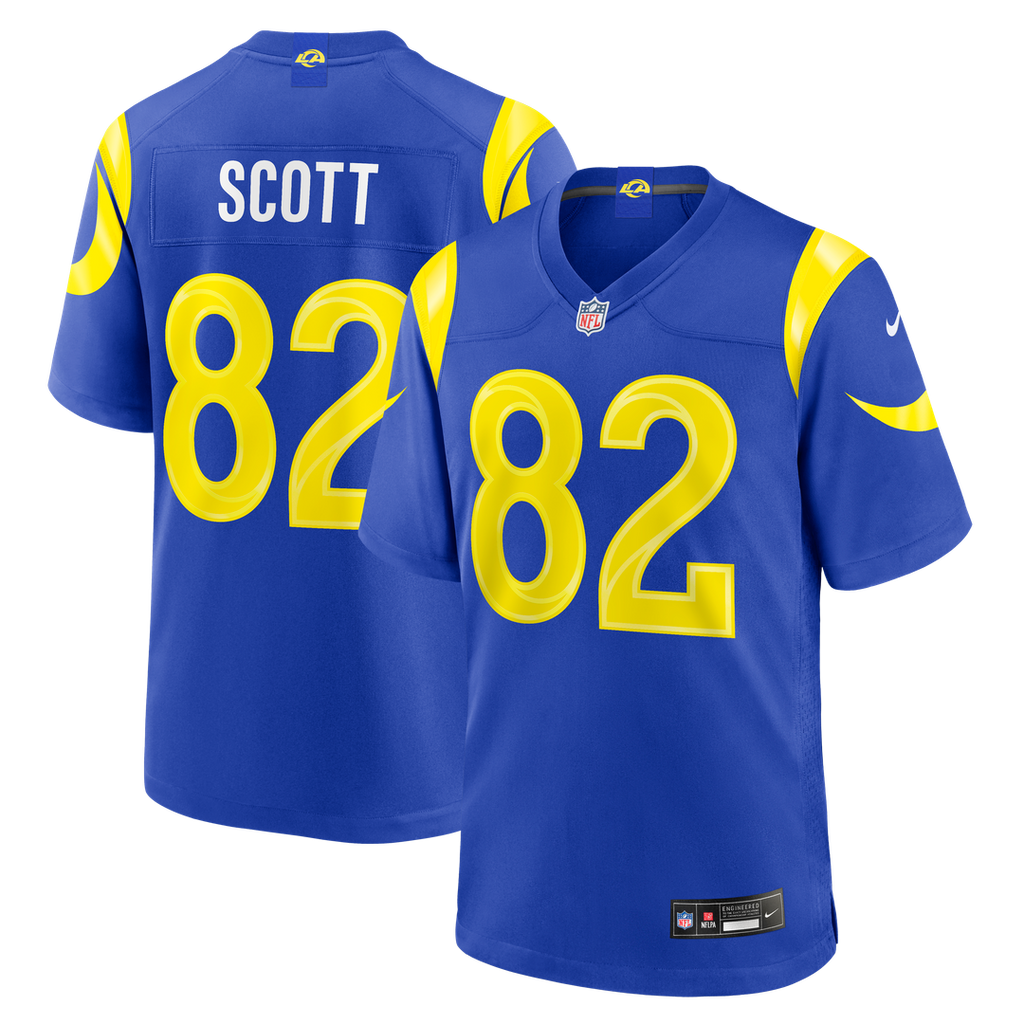 Tyler Scott Los Angeles Rams Royal Team Game Jersey