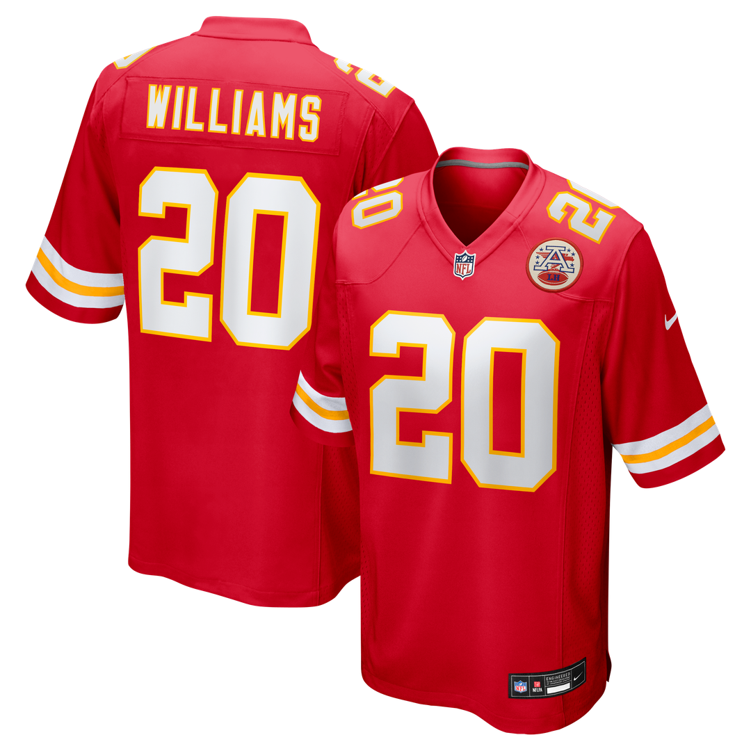 Nohl Williams Kansas City Chiefs Red Team Game Jersey