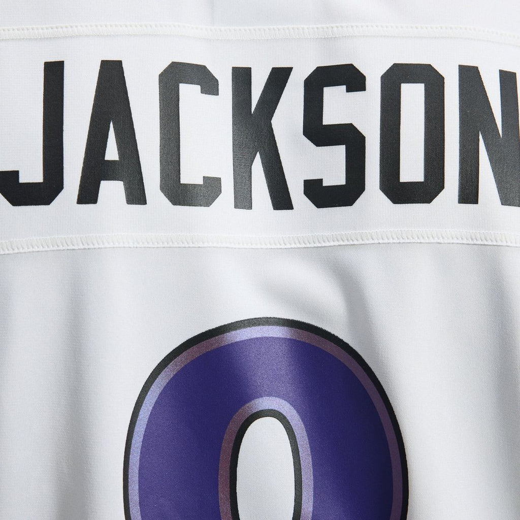 Lamar Jackson Baltimore Ravens White Game Jersey