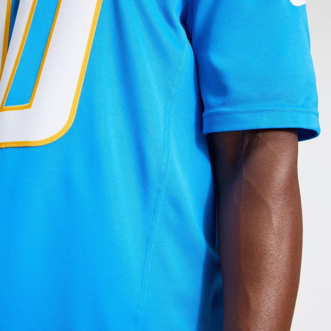 Justin Herbert Los Angeles Chargers Powder Blue Team Vapor F.U.S.E. Stitched Limited Jersey