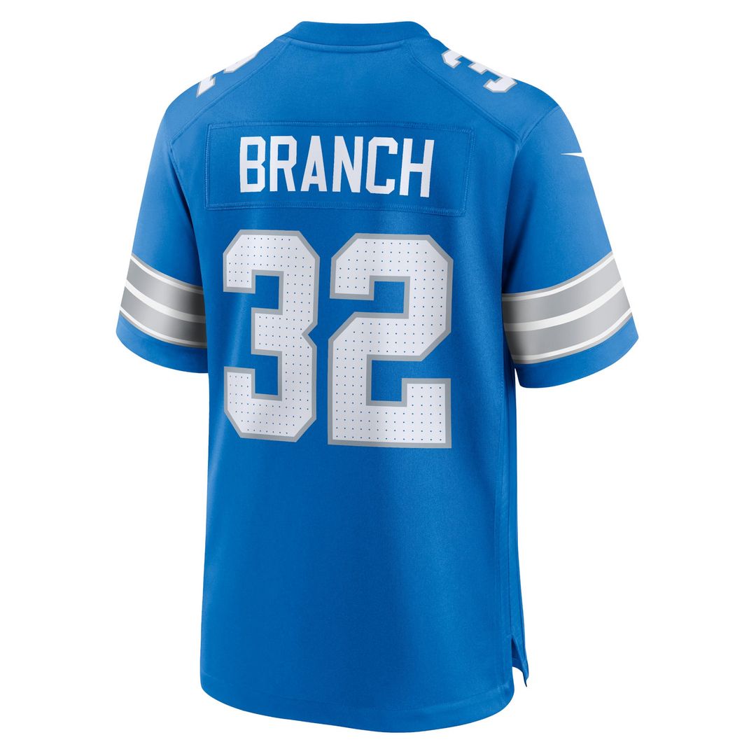 Brian Branch Detroit Lions Blue Game Jersey