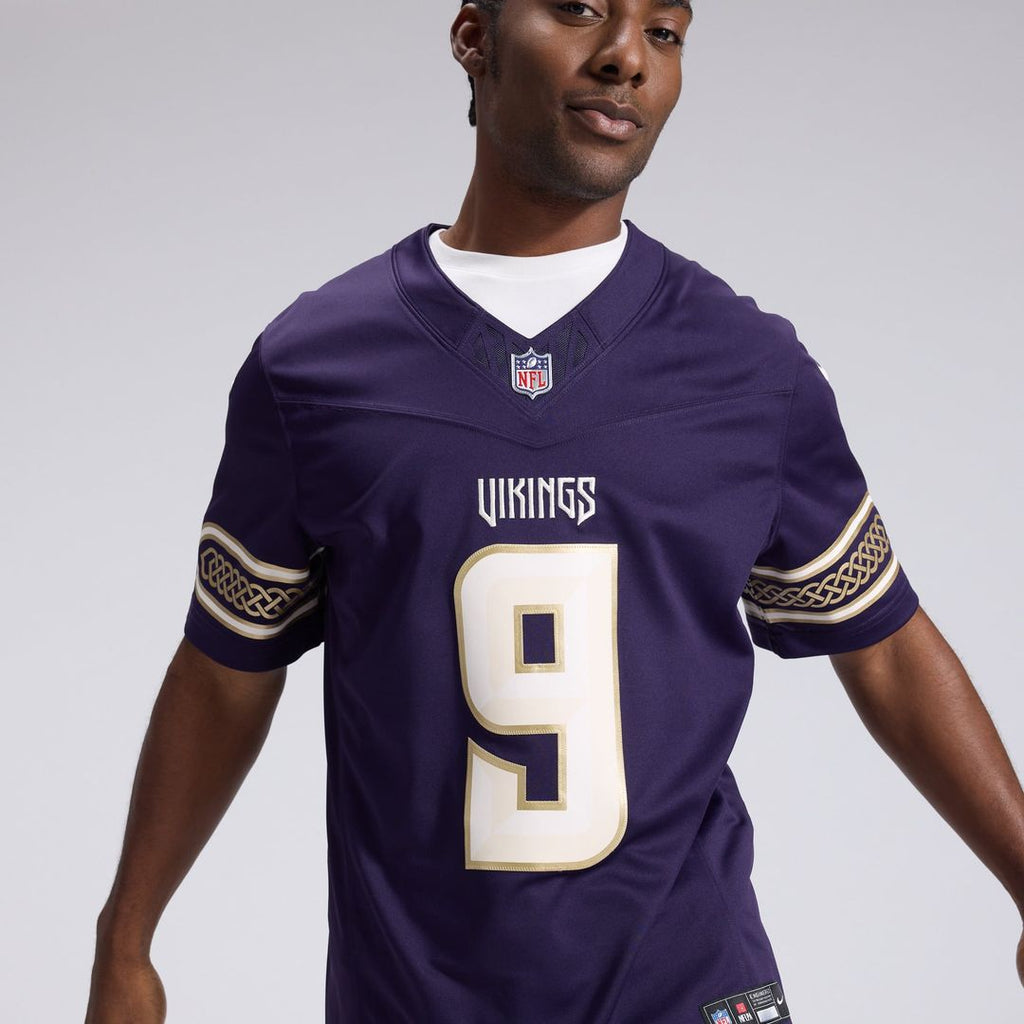 J.J. McCarthy Minnesota Vikings Purple 2026 Rivalries Collection Stitched Limited Jersey