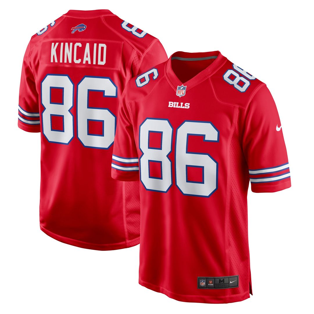 Dalton Kincaid Buffalo Bills Red Alternate Game Jersey