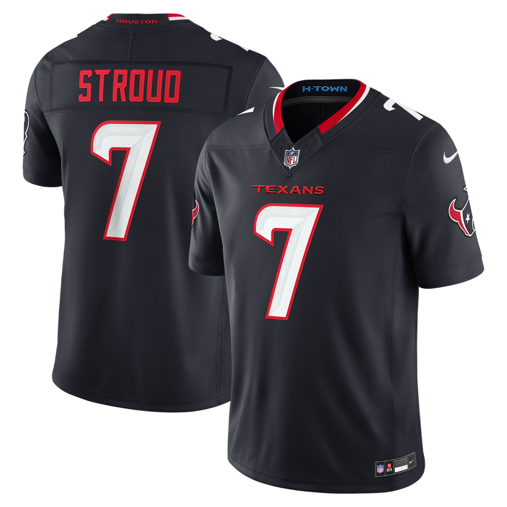 C.J. Stroud Houston Texans Navy Team Vapor F.U.S.E. Stitched Limited Jersey