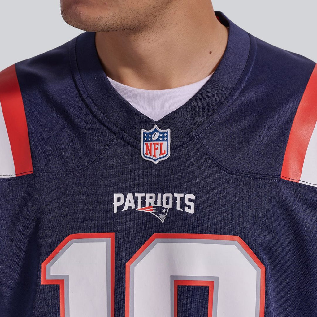 Drake Maye New England Patriots White Player Game Jersey