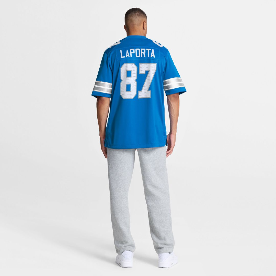 Sam LaPorta Detroit Lions Blue Game Jersey