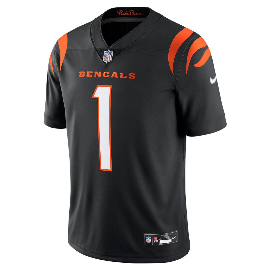 Ja'Marr Chase Cincinnati Bengals Black Vapor Untouchable Limited Jersey