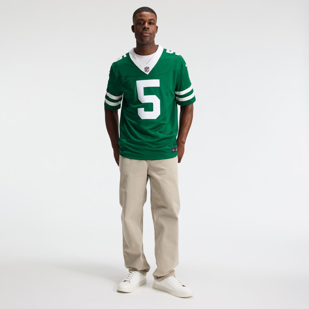Garrett Wilson New York Jets Legacy Green Team Vapor F.U.S.E. Stitched Limited Jersey